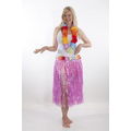 Hawaiian Skirt w/ Flower Trim